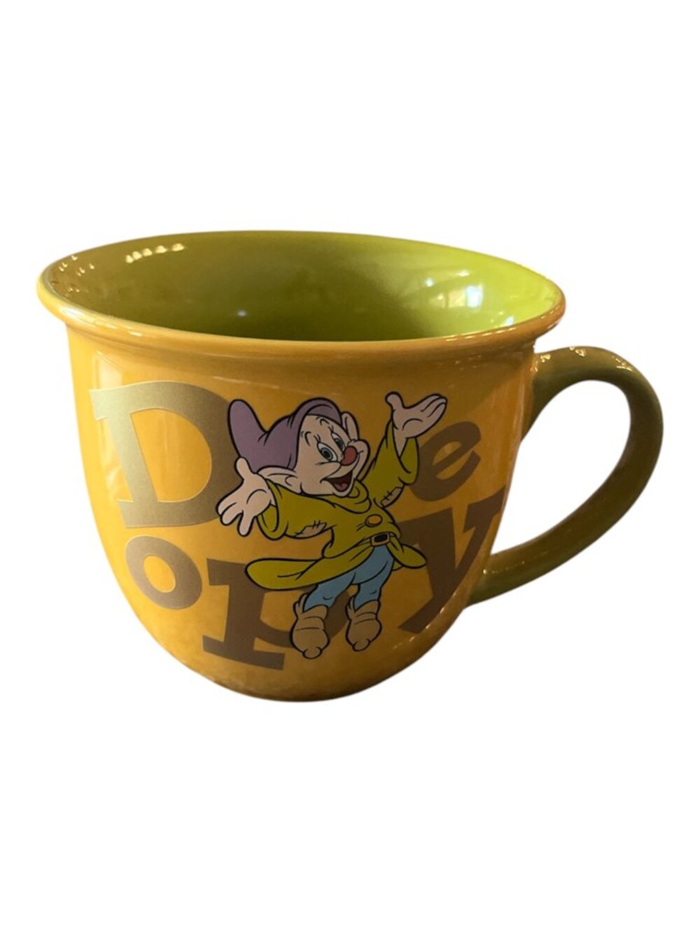 DISNEY Mug DOPEY 16 oz Snow White 7 Dwarfs Disneyland Authentic